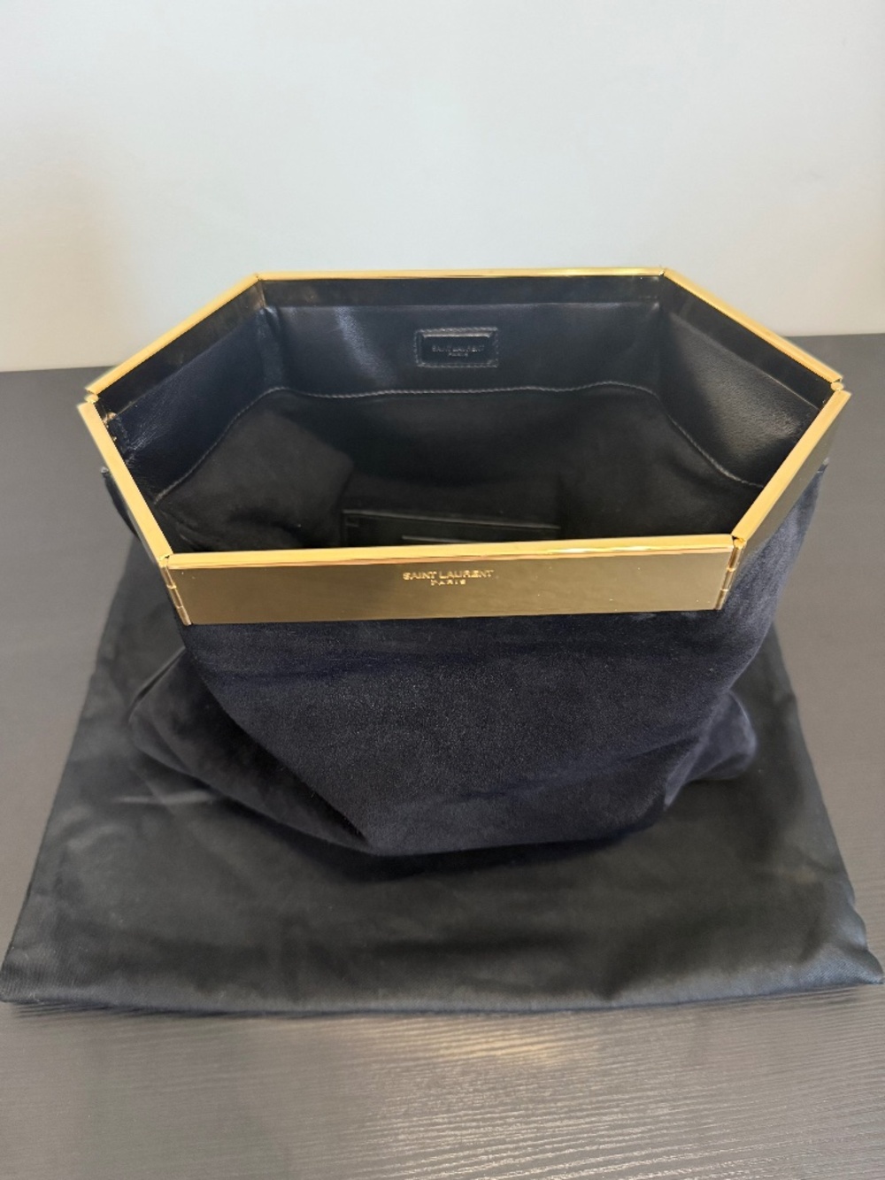 Saint Laurent Suede Clutch